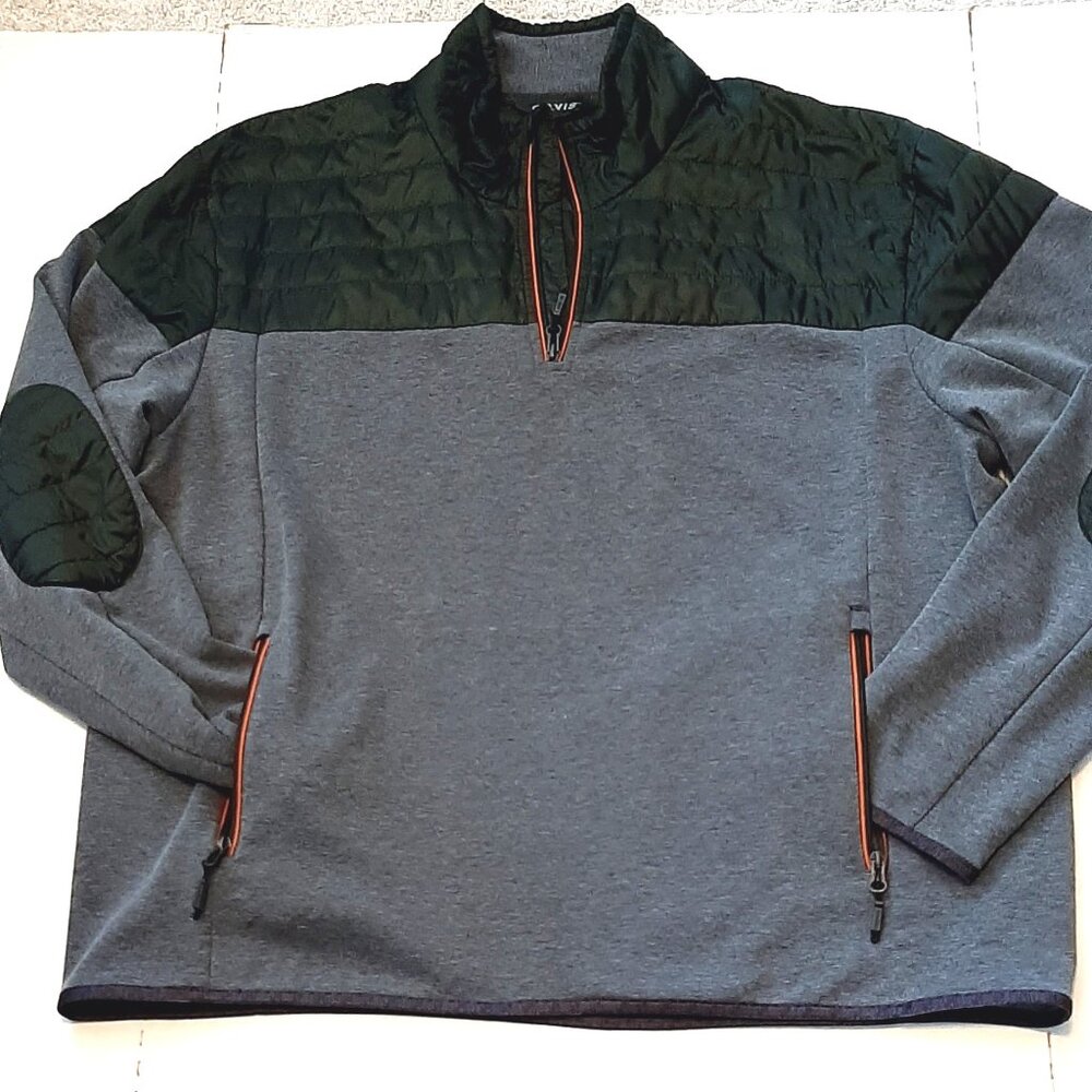Orvis Pullover Quarter Zip Hybrid Sweatshirt/Jacket Men's XL